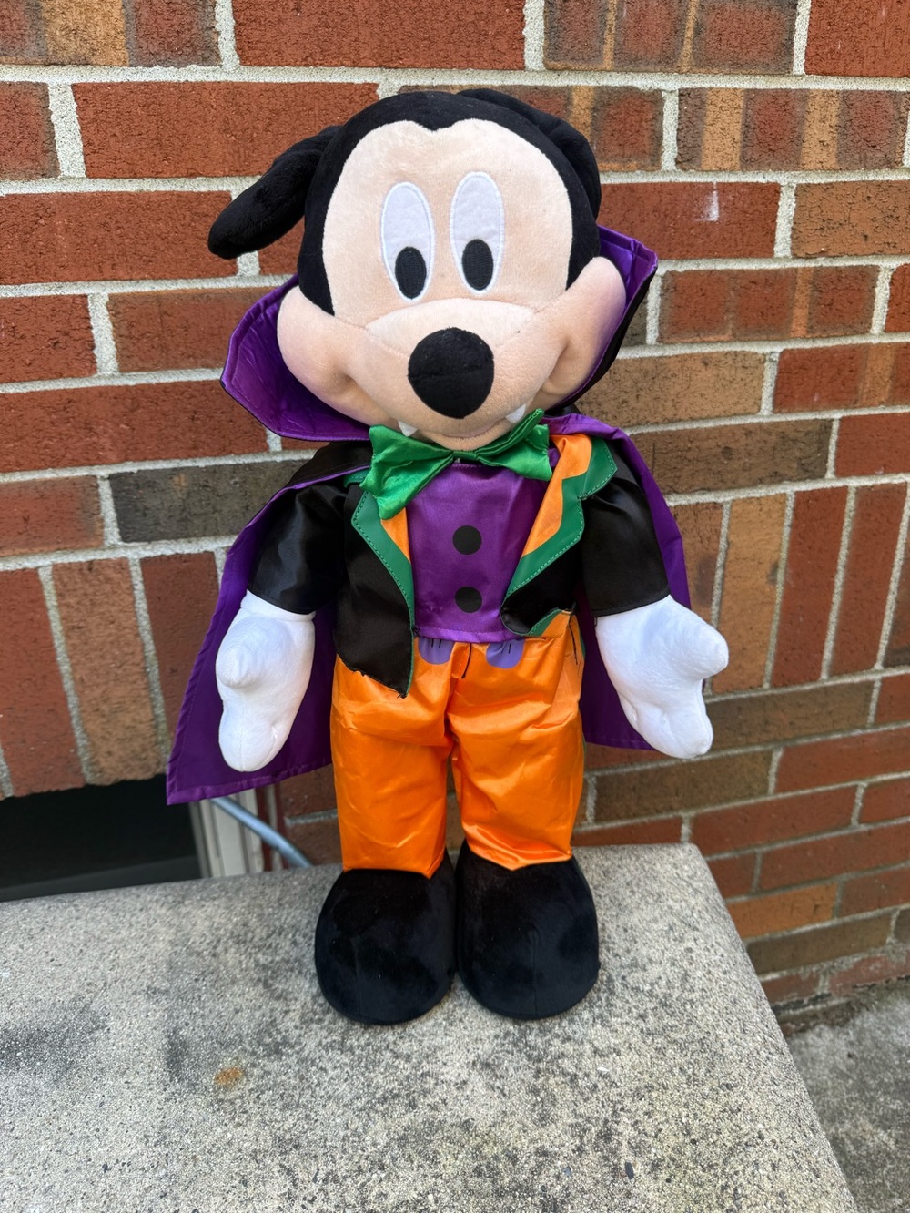 Disney Mickey Mouse Halloween Vampire Plush 22” Standing Greeter